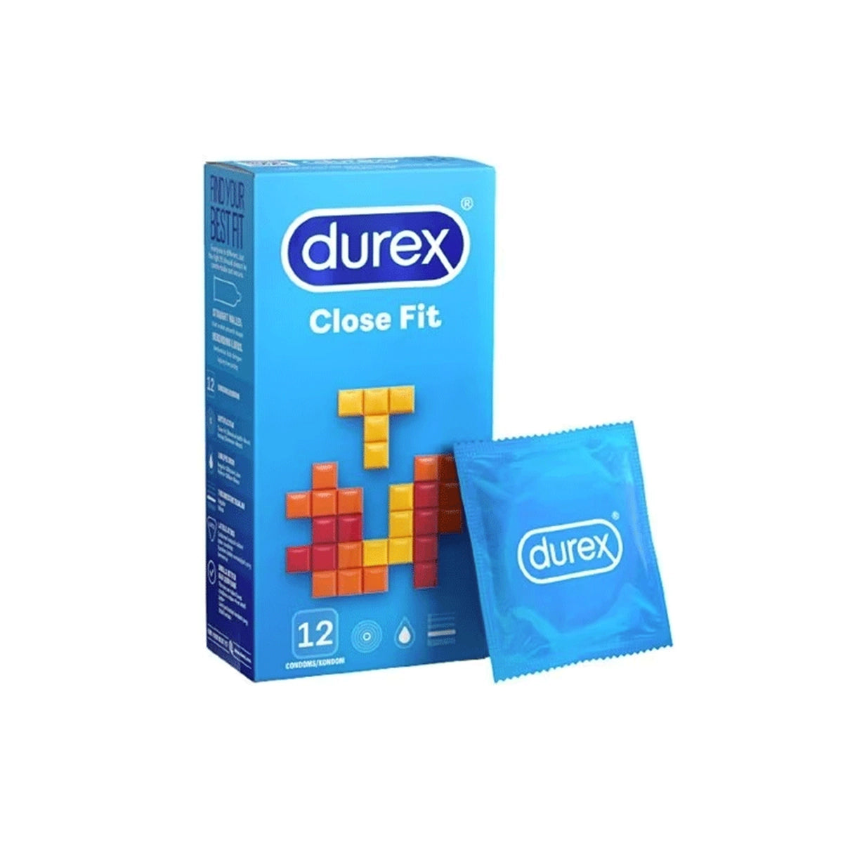 DUREX CONDOM 12CS CLOSE FIT