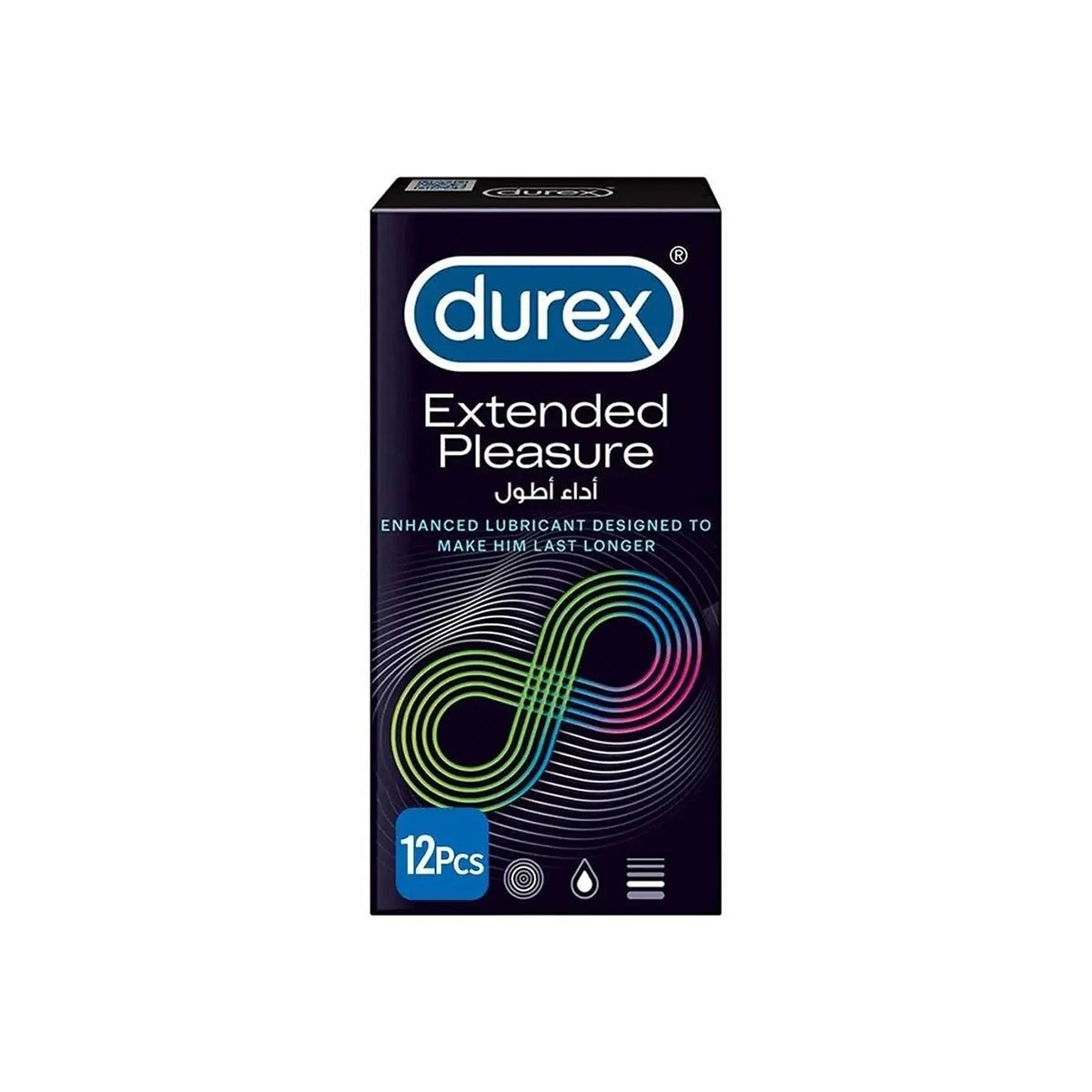 DUREX CONDOM 12CS EXTENDED PLEASURE