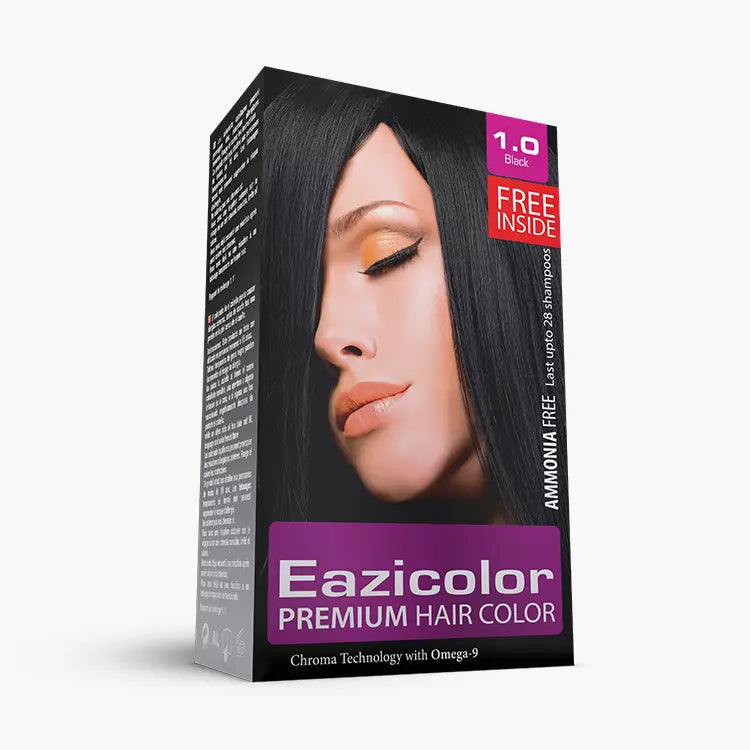 EAZICOLOR PREMIUM WOMEN HAIR COLOR 60ML 1.0