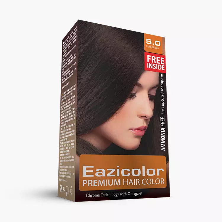 EAZICOLOR PREMIUM WOMEN HAIR COLOR 60ML 5.0