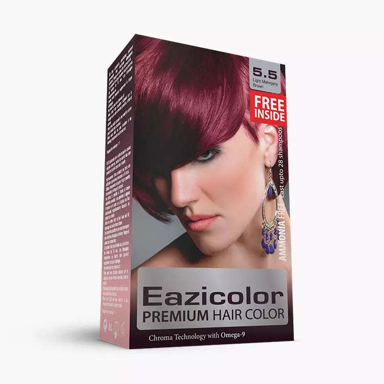 EAZICOLOR PREMIUM WOMEN HAIR COLOR 60ML 5.5