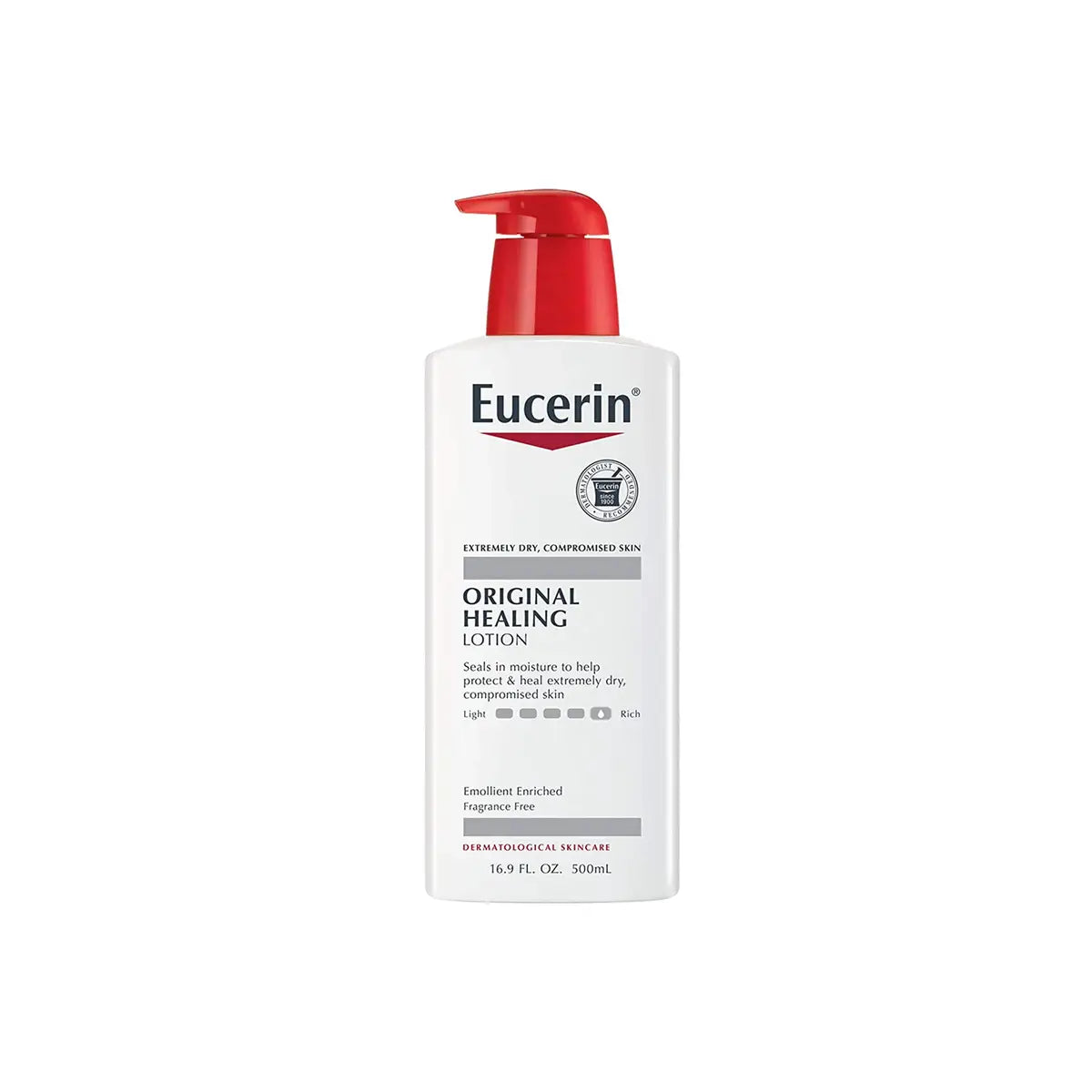 EUCERIN ORIGINAL HEALING LOTION 500ML EMOLLIENT ENRICHED
