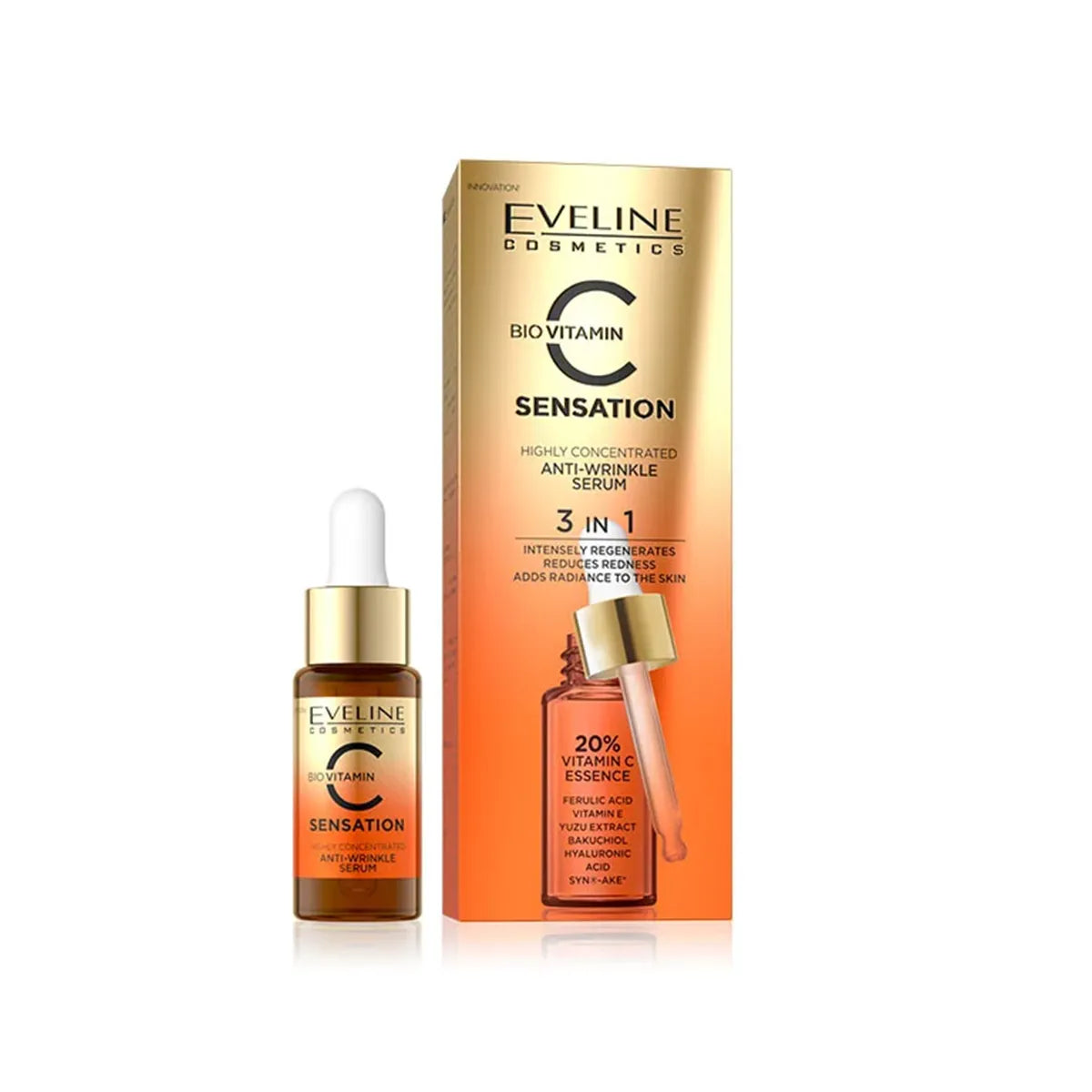 EVELINE C SENSATION ANTI WRINKLE SERUM 18ML