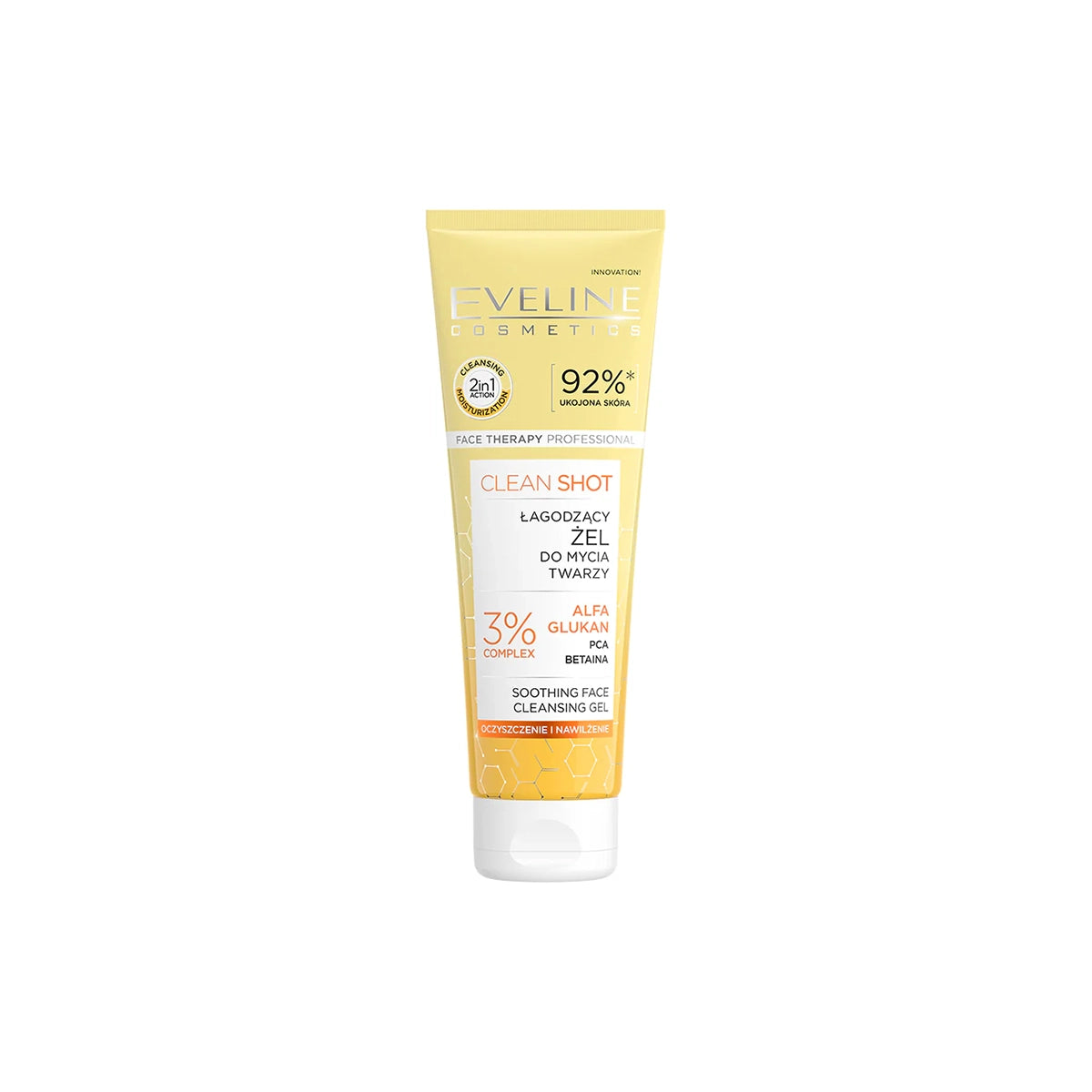 EVELINE CLEAN SHOT SOOTHING FACE CLEANSING GEL 140ML