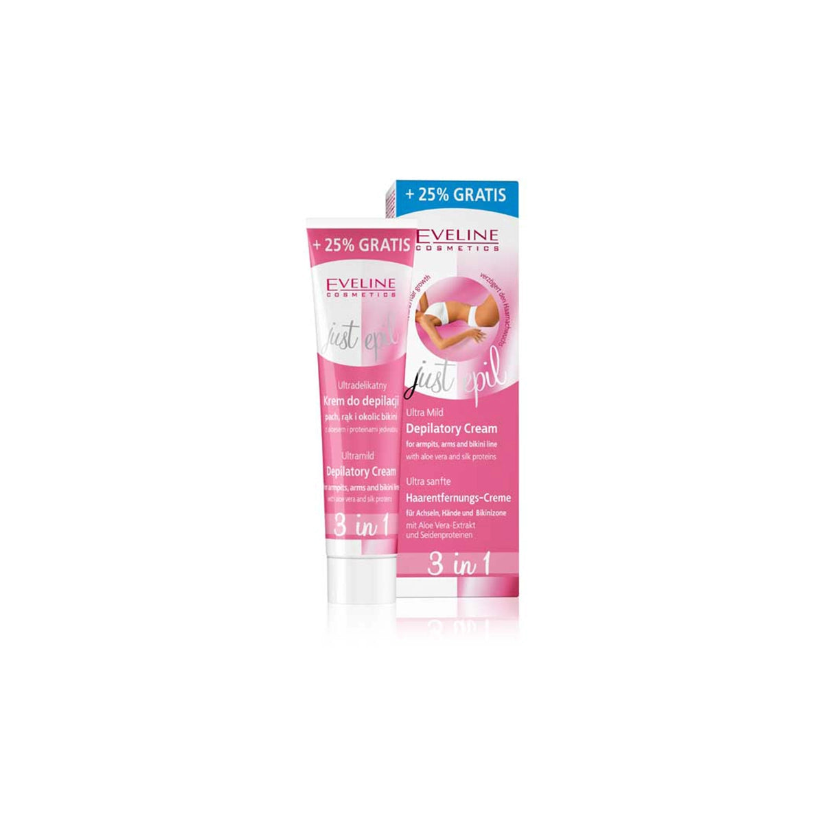 EVELINE DEPILATORY CREAM 125ML JUST EPIL ULTRA MILD
