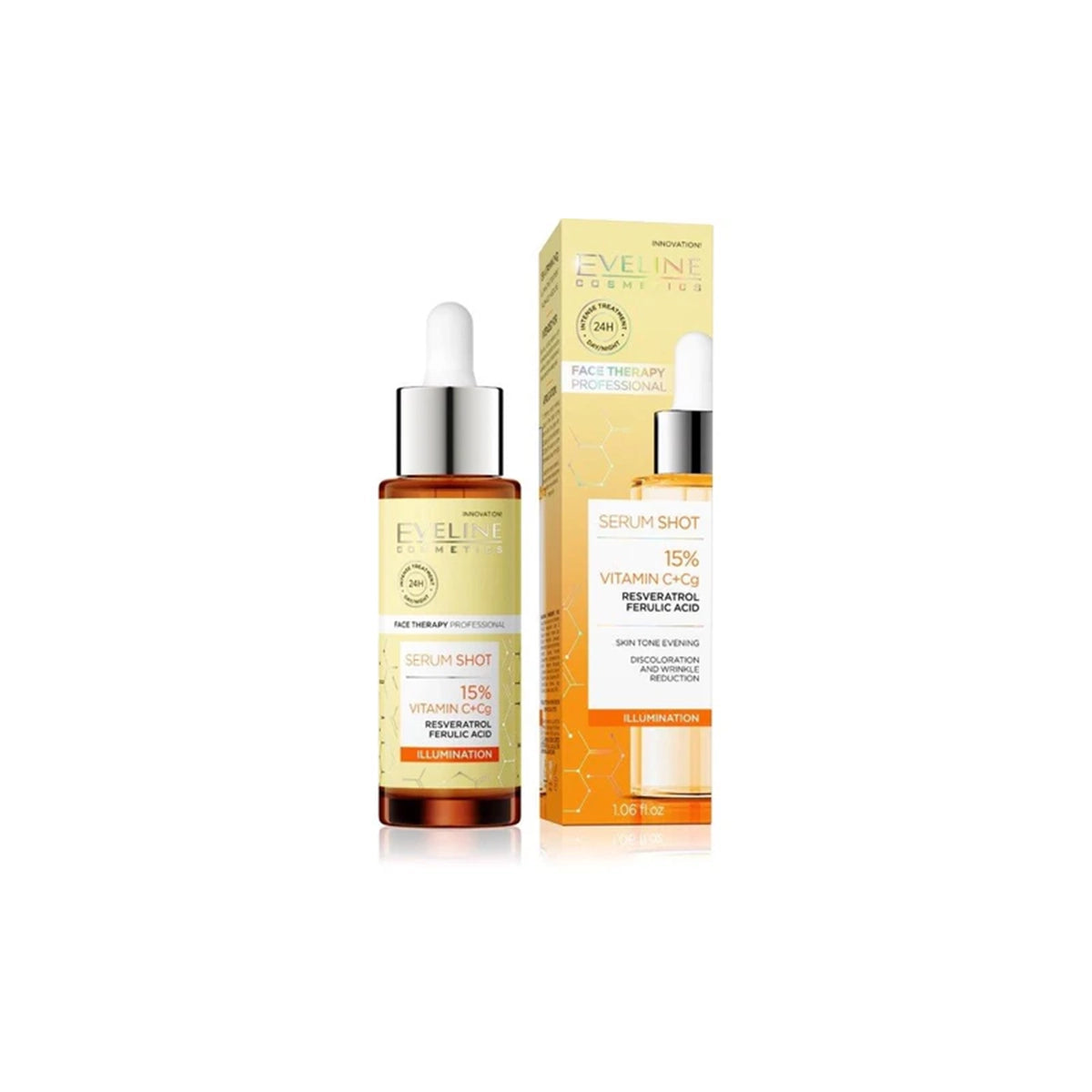 EVELINE FACE THERAPY SHOT SERUM 15 VITAMIN C 30ML