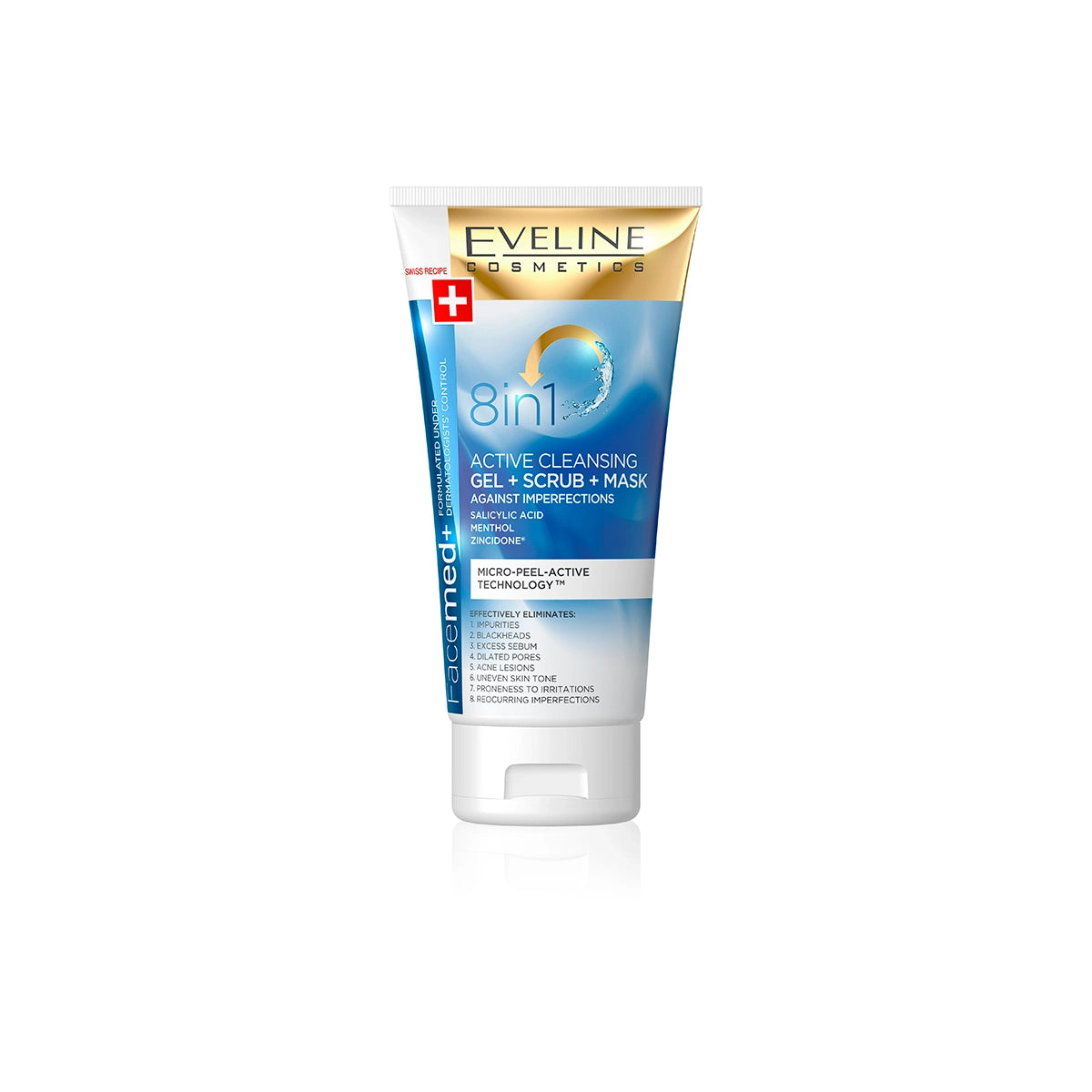 EVELINE FACEMED 8 IN 1 GEL SCRUB MASK 150ML
