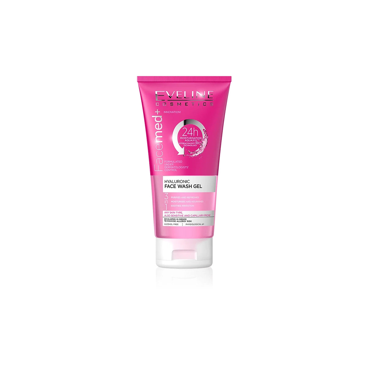 EVELINE FACEMED FACIAL WASH GEL 150ML HYALURONIC