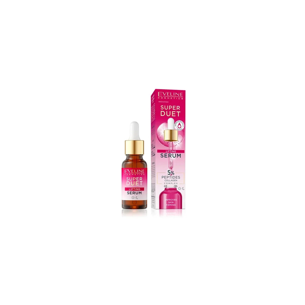 EVELINE SUPER DUET PEPTIDES 5% FACE SERUM 18ML