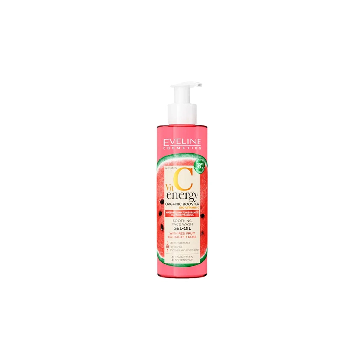EVELINE VIT C ENERGY SOOTHING FACE WASH GEL OIL 200ML