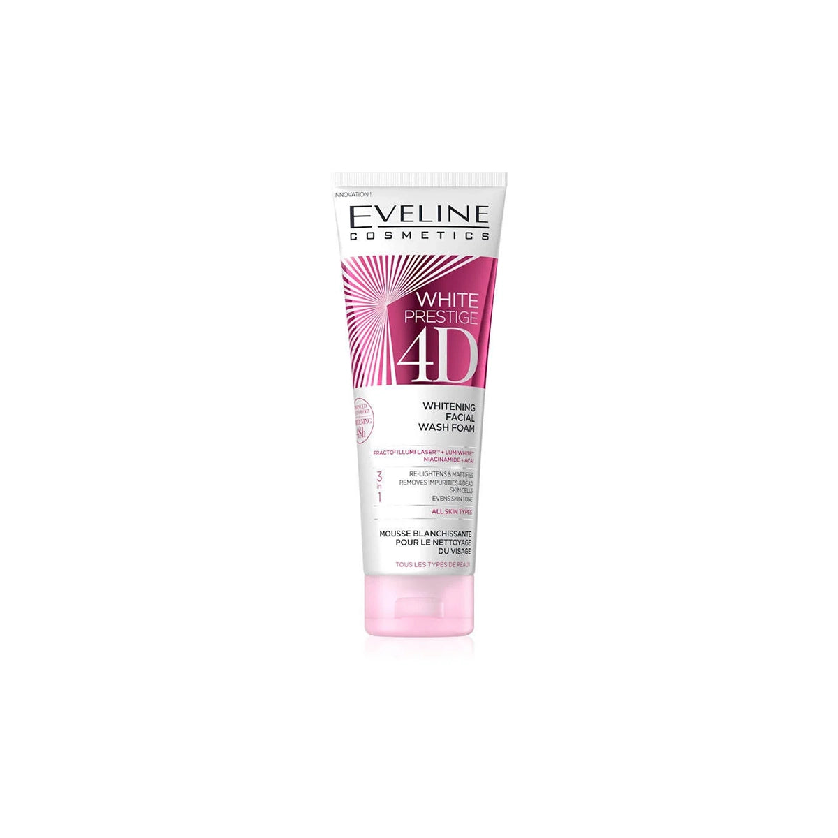 EVELINE WHITE PRESTIGE 4D FACIAL WASH FOAM 100ML