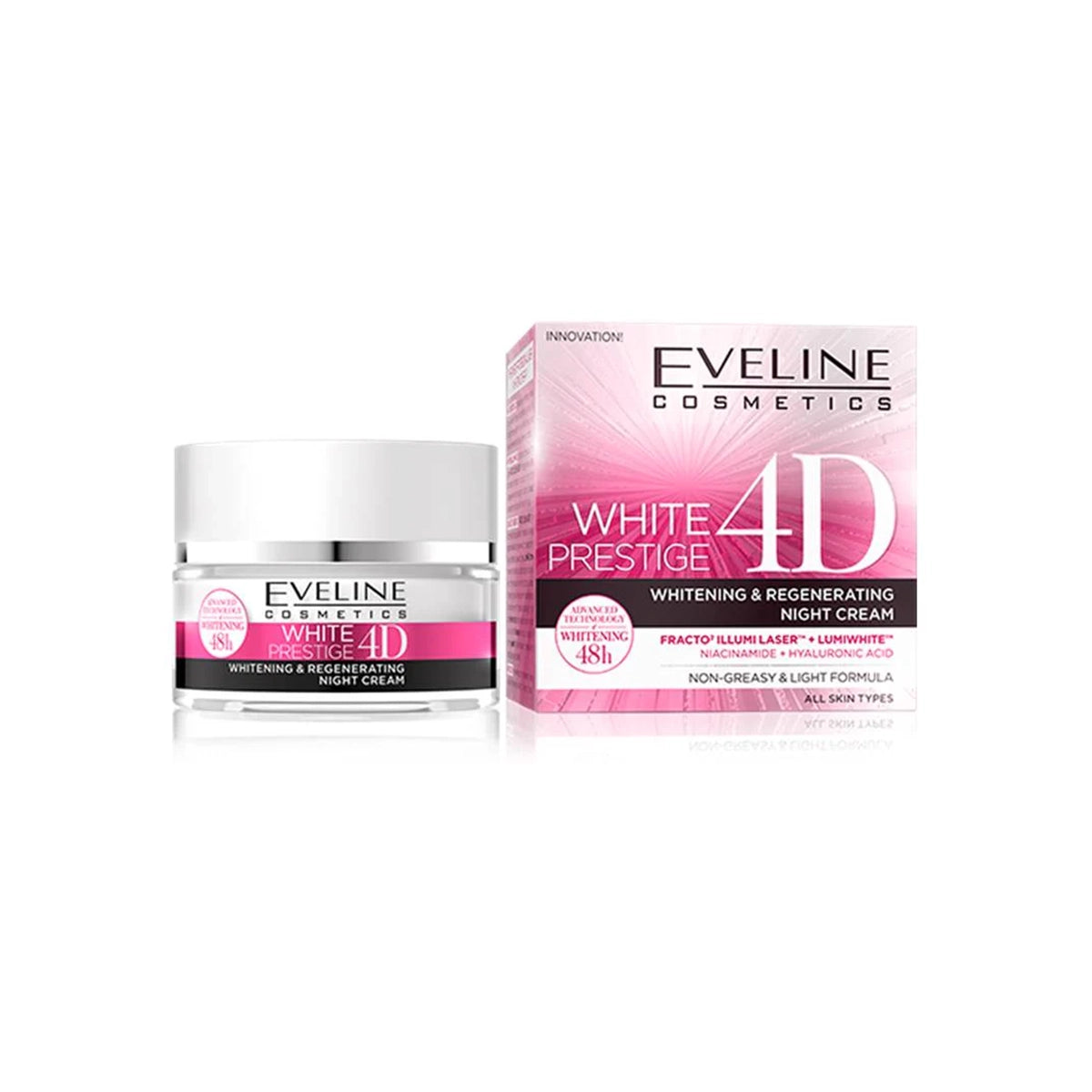EVELINE WHITE PRESTIGE 4D NIGHT CREAM 50ML