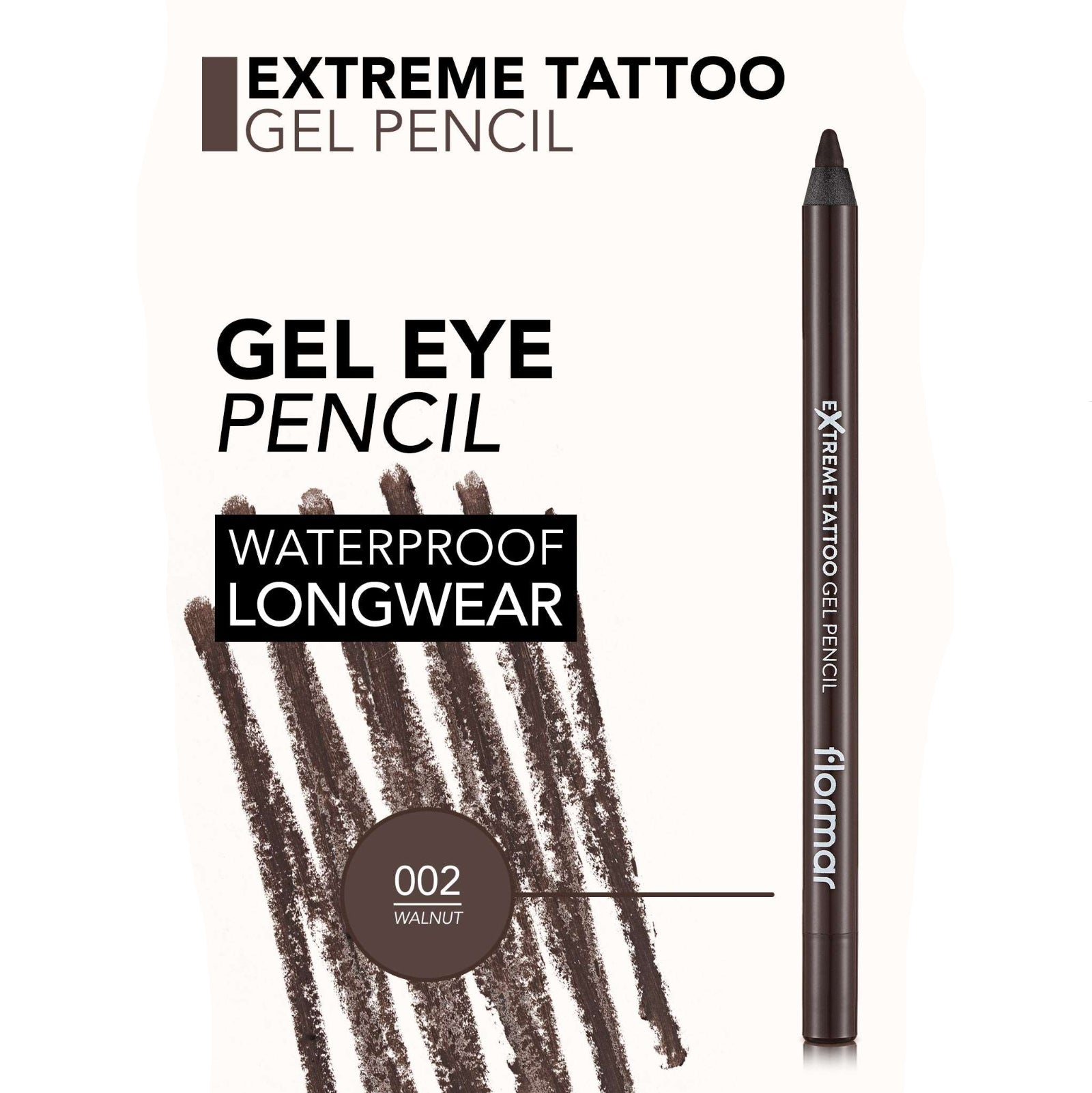 FLORMAR EYELINER PENCIL EXTREME TATTOO GEL 02
