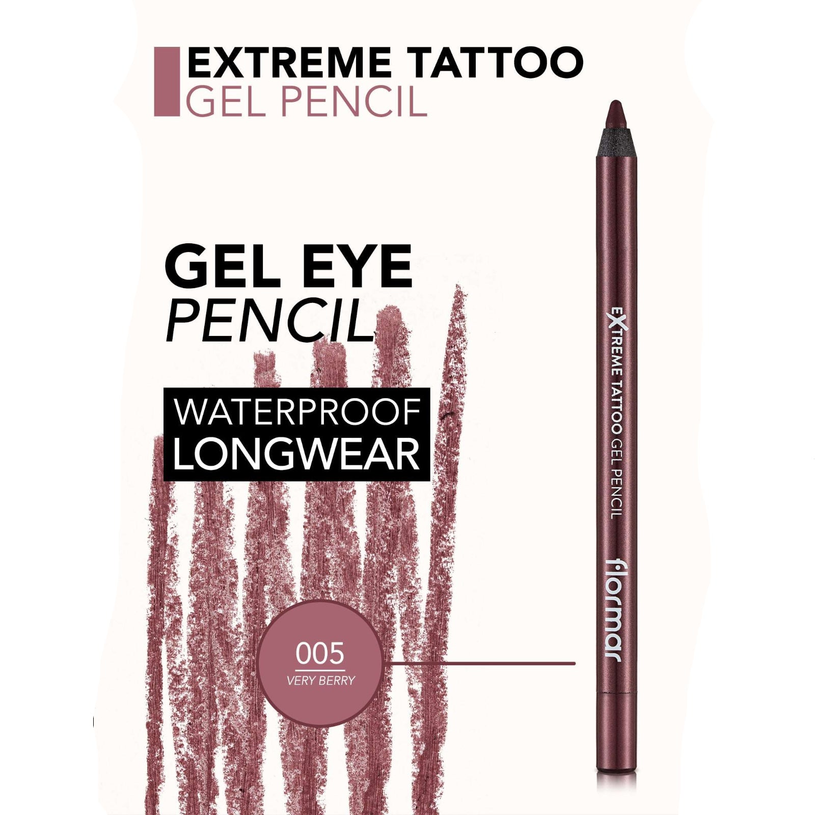 FLORMAR EYELINER PENCIL EXTREME TATTOO GEL 05