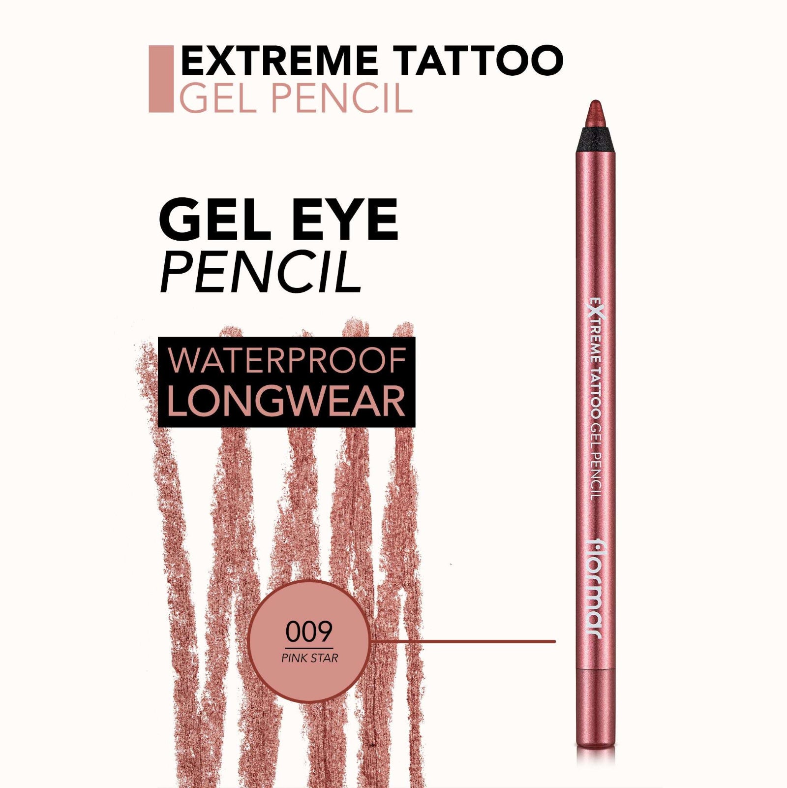 FLORMAR EYELINER PENCIL EXTREME TATTOO GEL 09