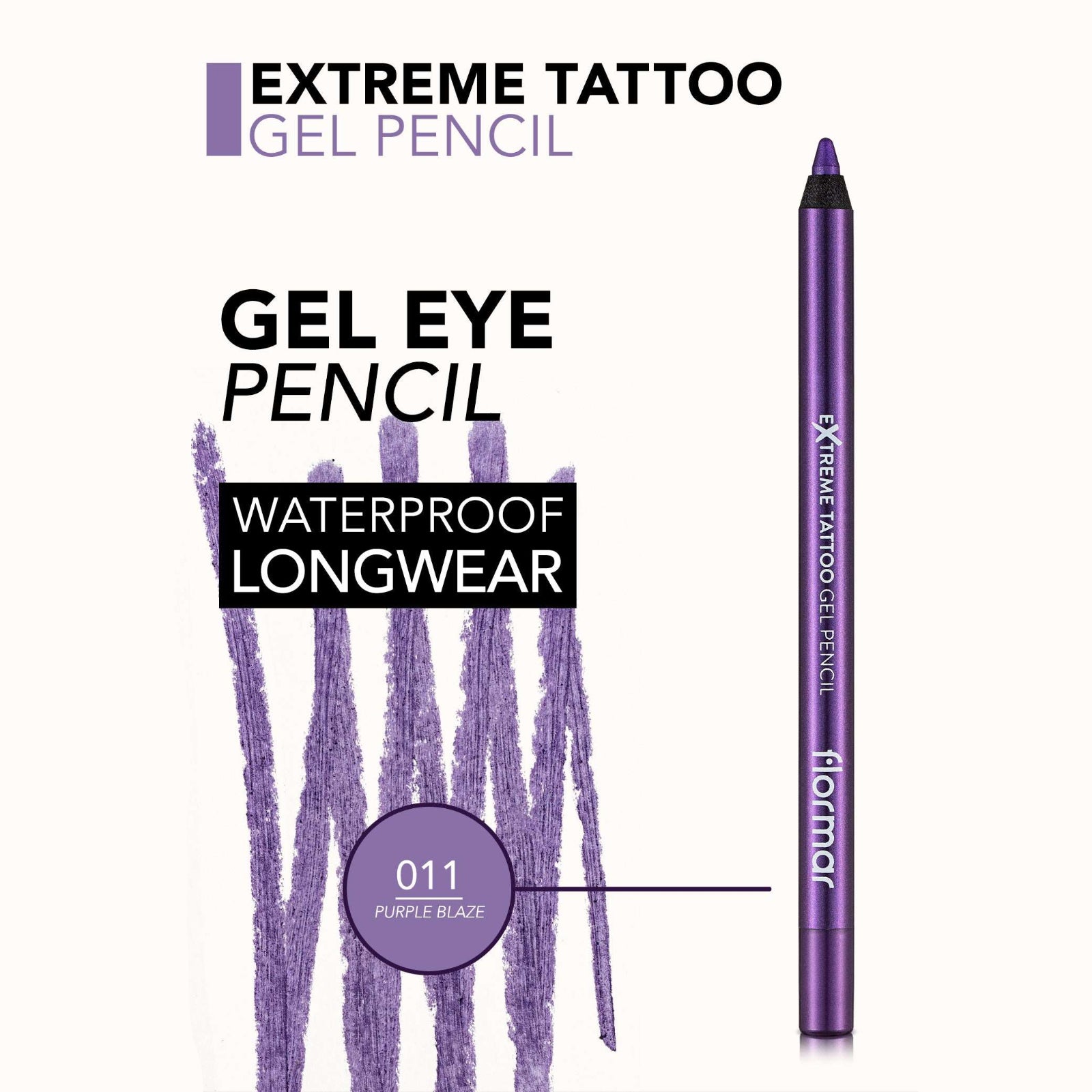 FLORMAR EYELINER PENCIL EXTREME TATTOO GEL 11