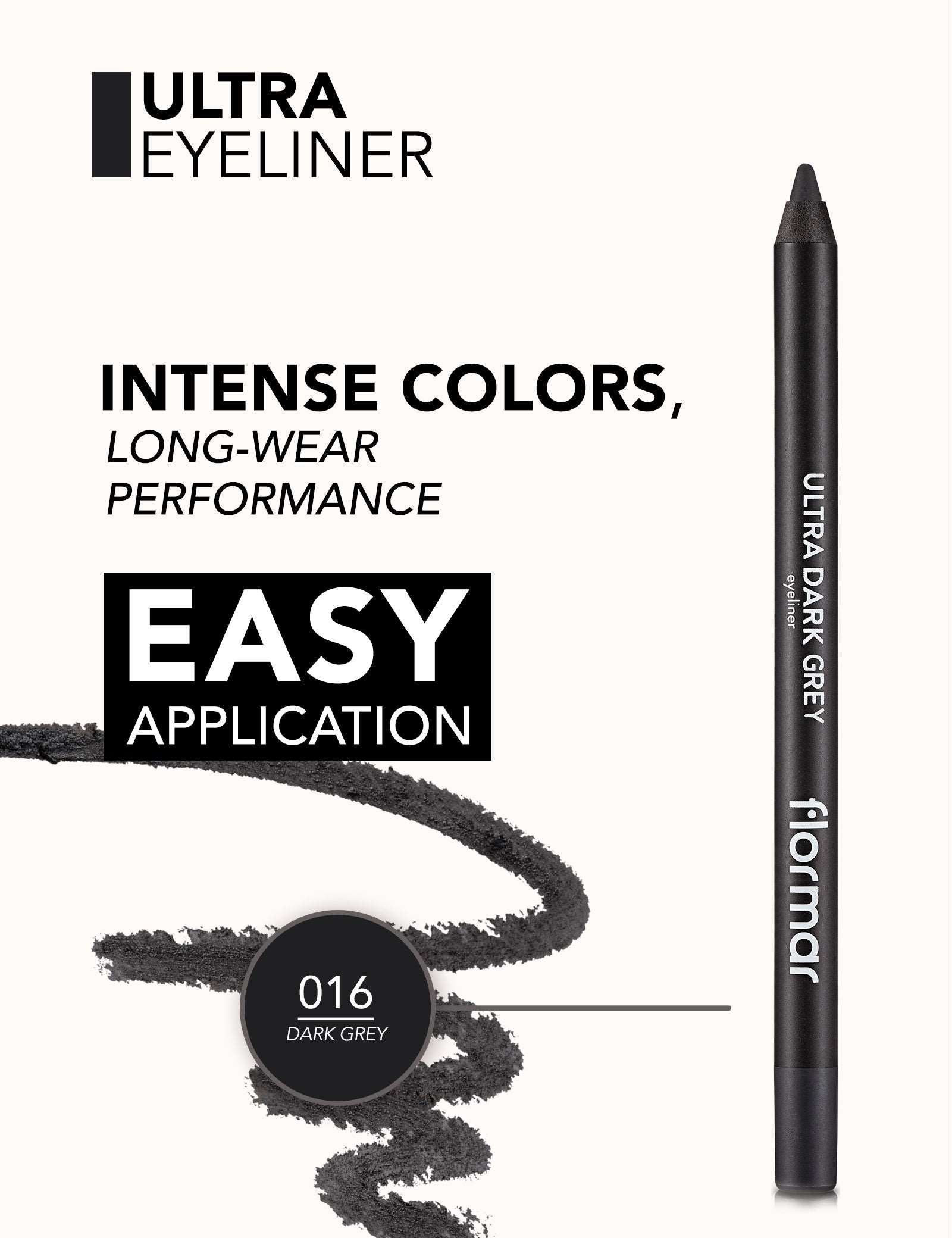 FLORMAR EYELINER ULTRA DARK GREY