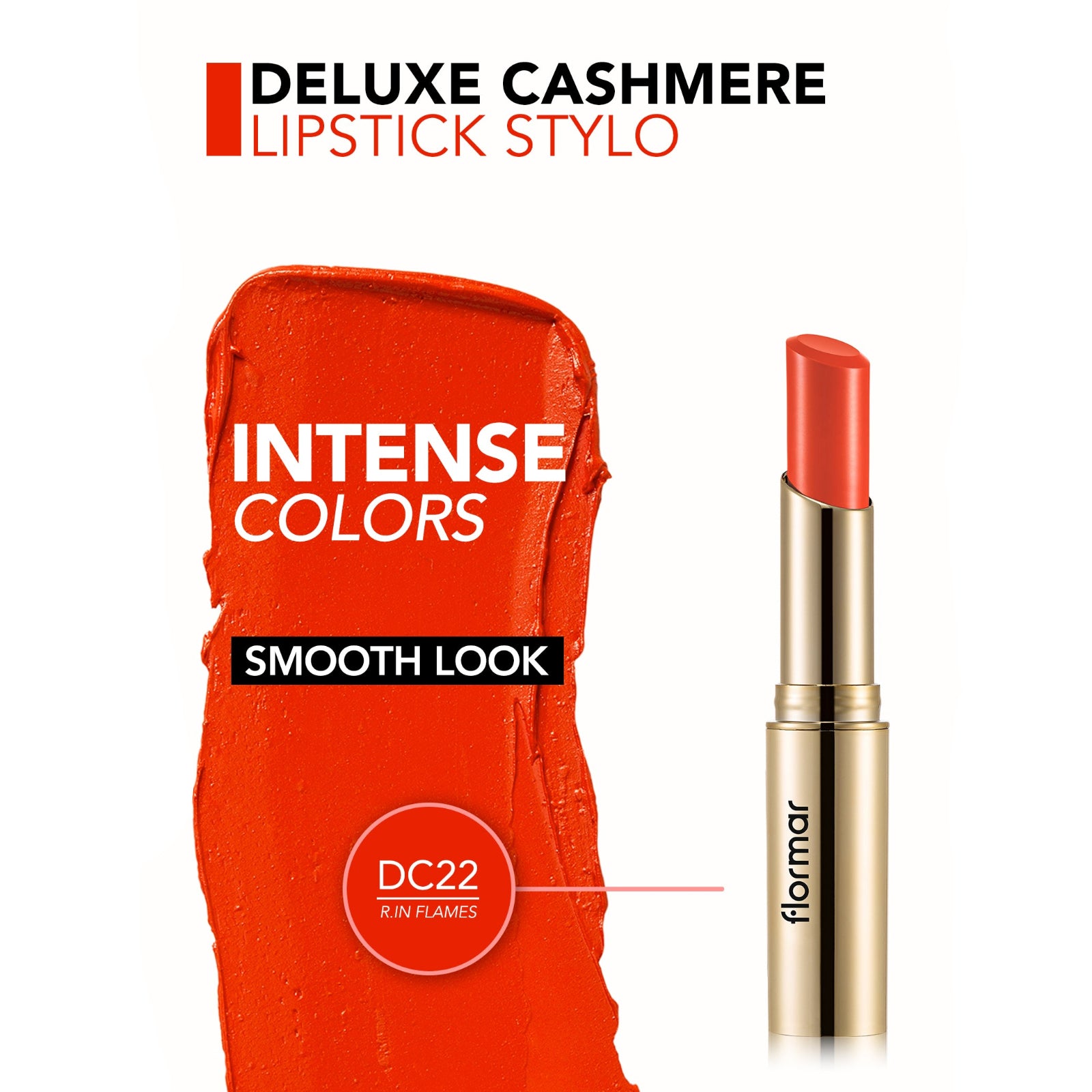 FLORMAR LIPSTICK DELUXE CASHMERE