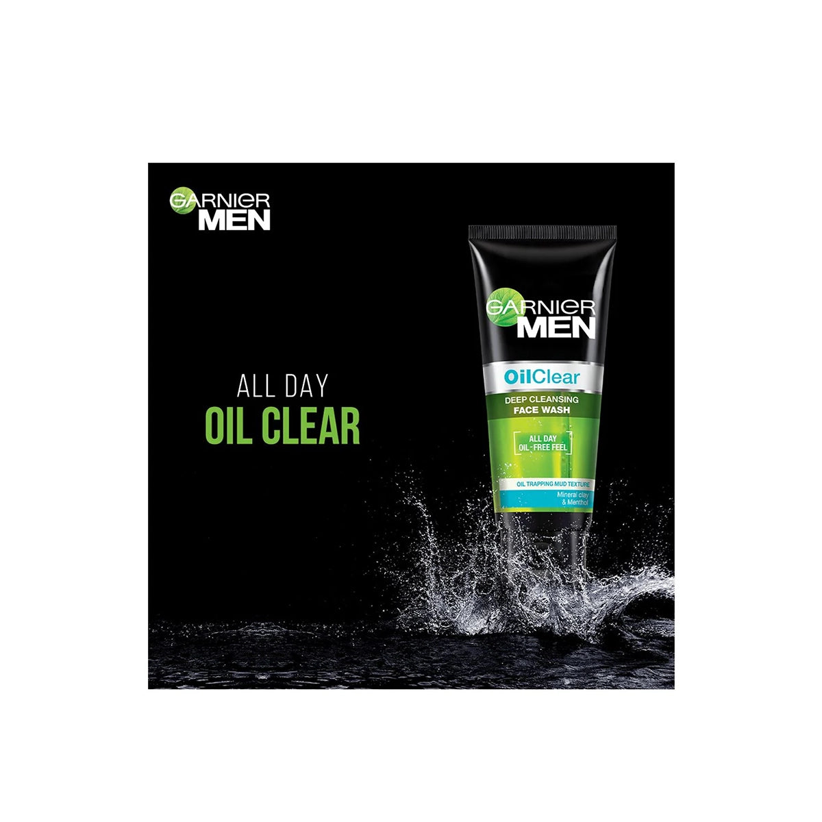 GARNIER MEN OIL CLEAR ICY FACE WASH 100ML
