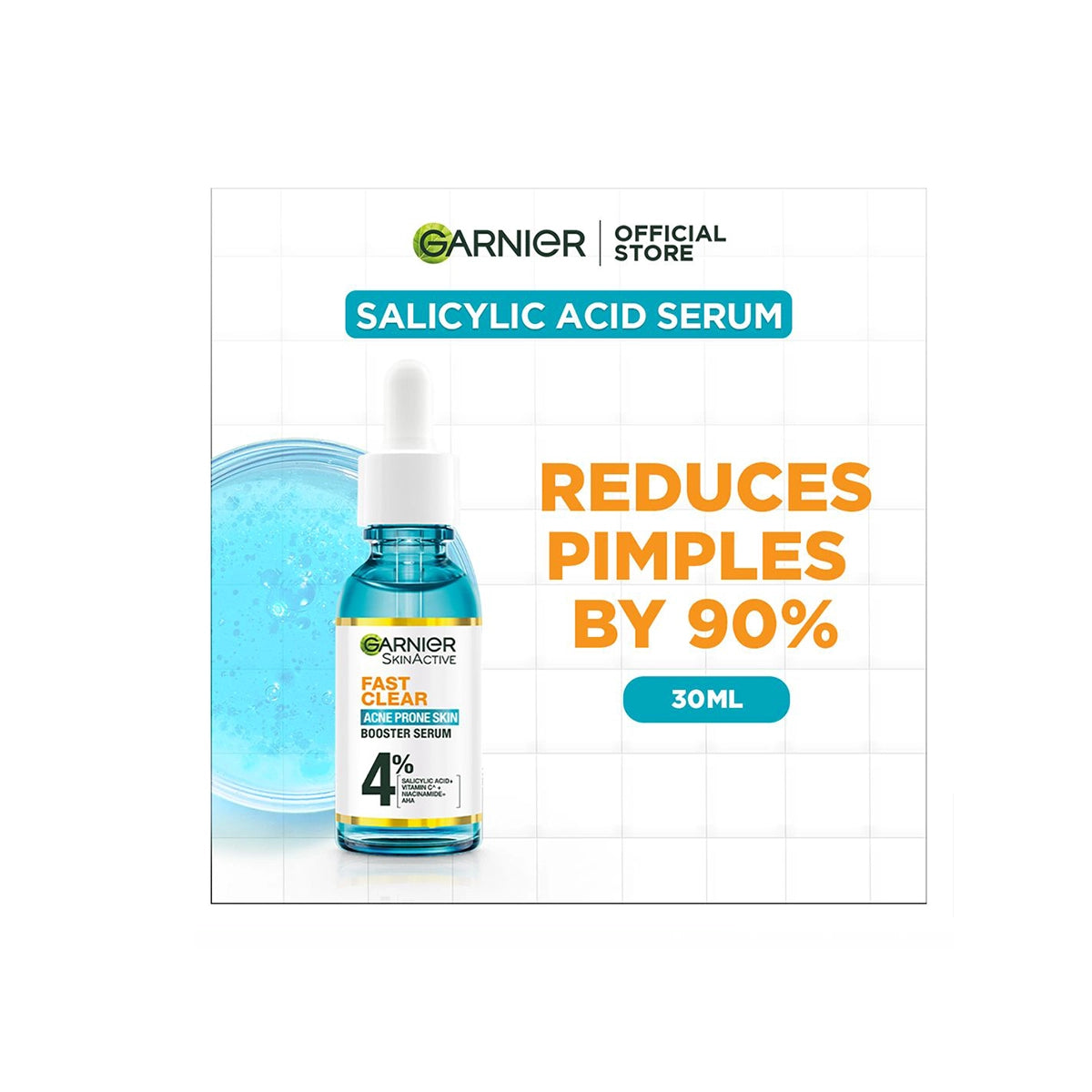 GARNIER SKINACTIVE FAST CLEAR BOOSTER SERUM 4% DARK 30ML