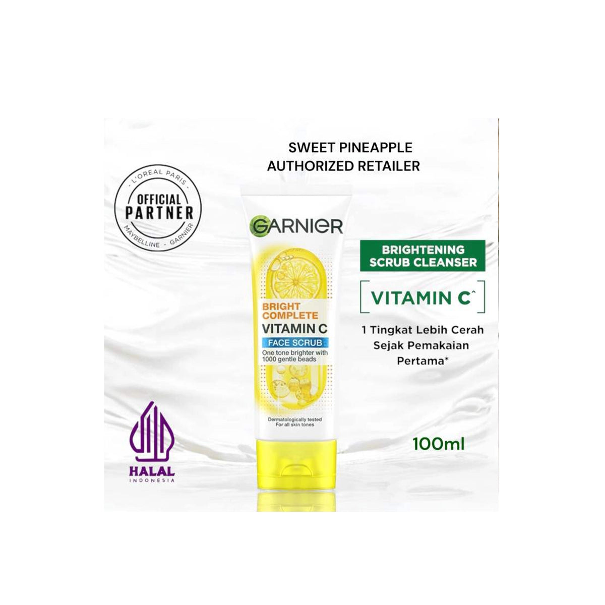 GARNIER INDO LIGHT COMPLETE BRIGHETING SCRUB 100ML