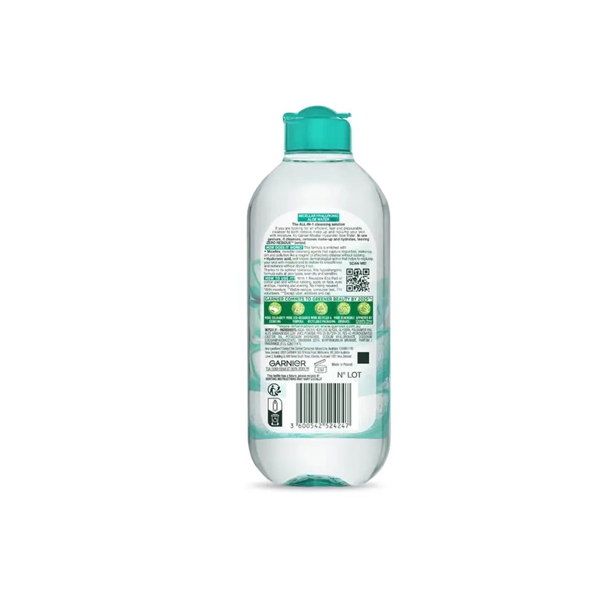 GARNIER MICELLAR HYALURONIC ALOE WATER 400ML