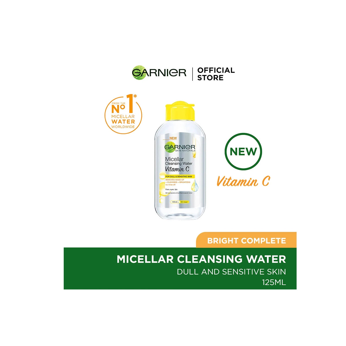 GARNIER MICELLAR WATER 125ML VIT C
