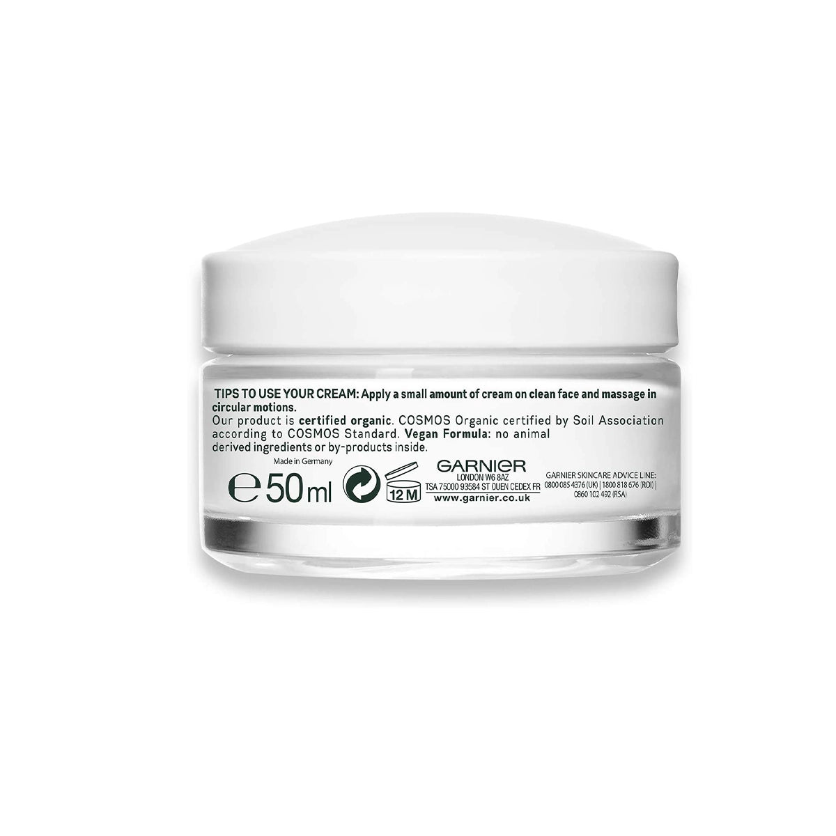 GARNIER ORGANIC ANTI AGE DAY CARE 50ML VEGAN FORMULA