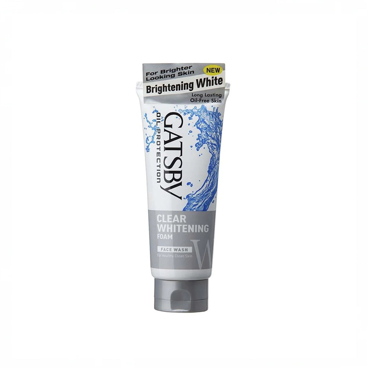 GATSBY FACE WASH 120GM CLEAR WHITENING FOAM
