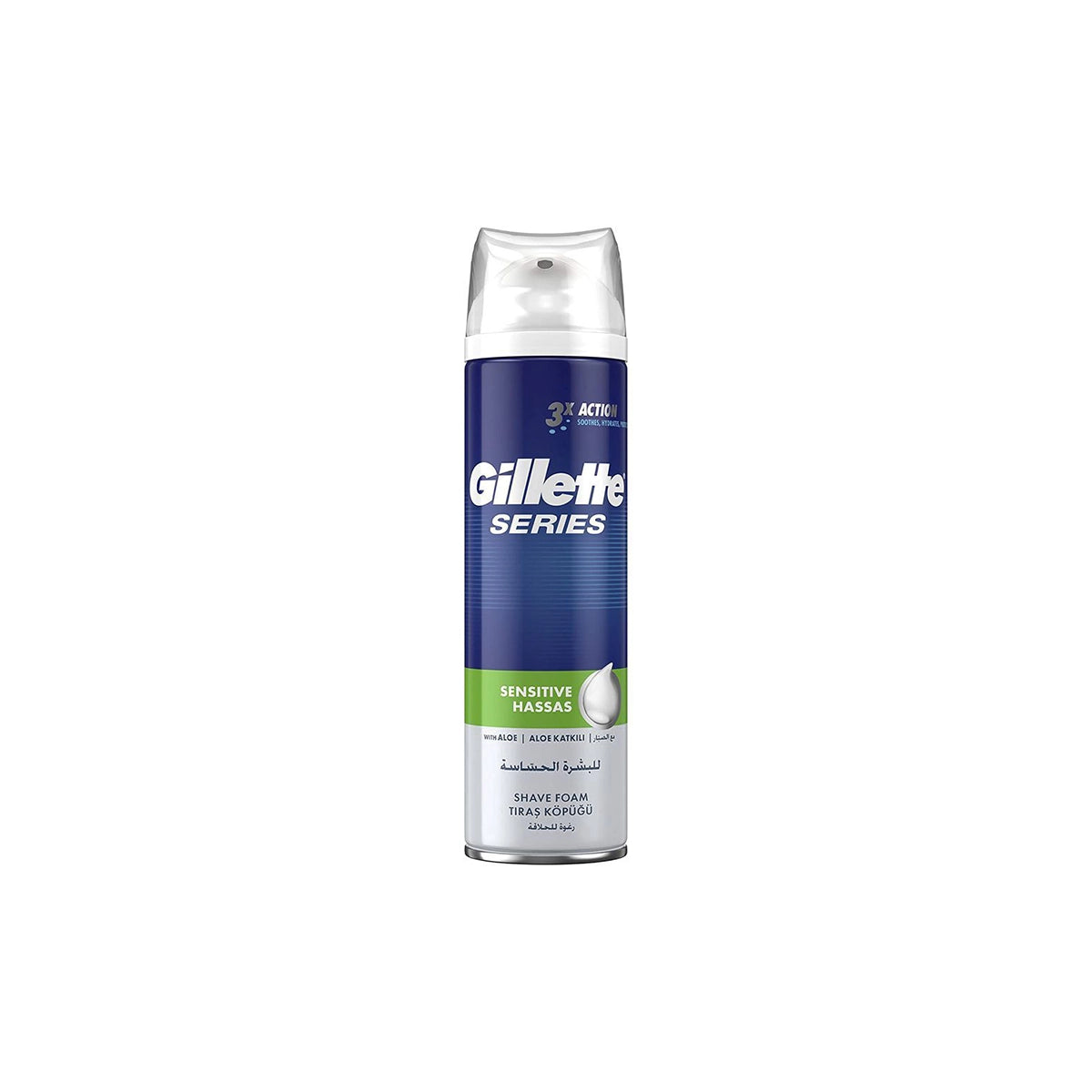 GILLETTE SHAVING FOAM 250ML SENSITIVE