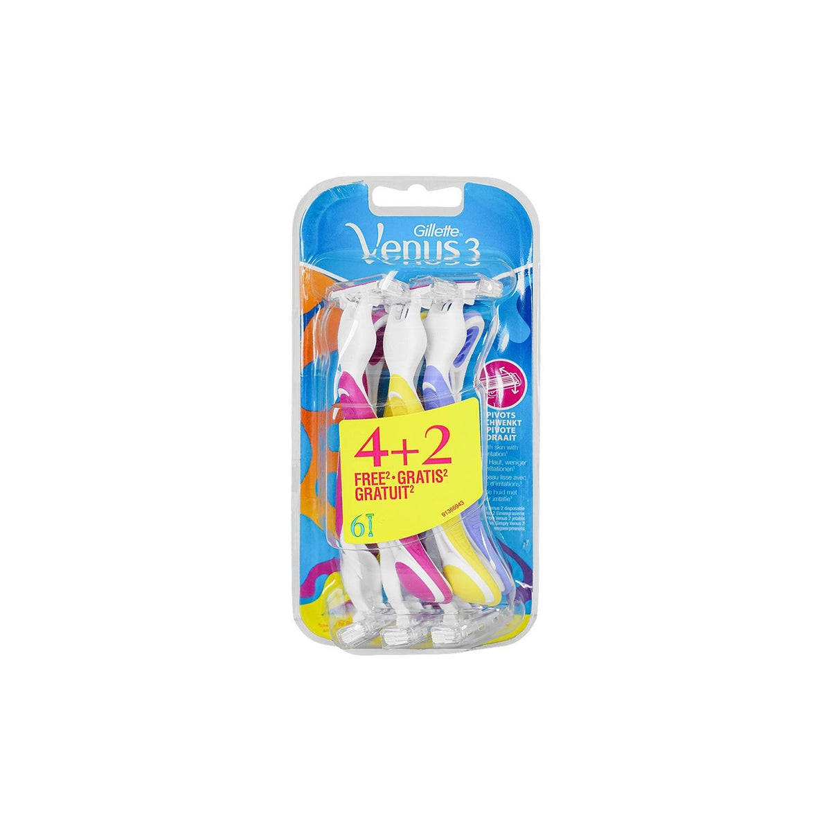 GILLETTE VENUS 3 DISPOSABLE RAZOR 06CS