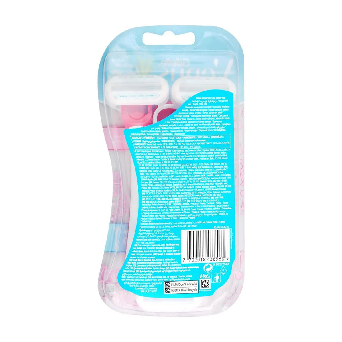 GILLETTE VENUS TREASURES DISPOSABLE RAZOR 3CS