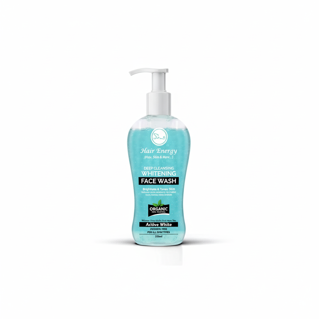 HAIR ENERGY DEEP CLEANSING WHITENING FACE WASH 125ML