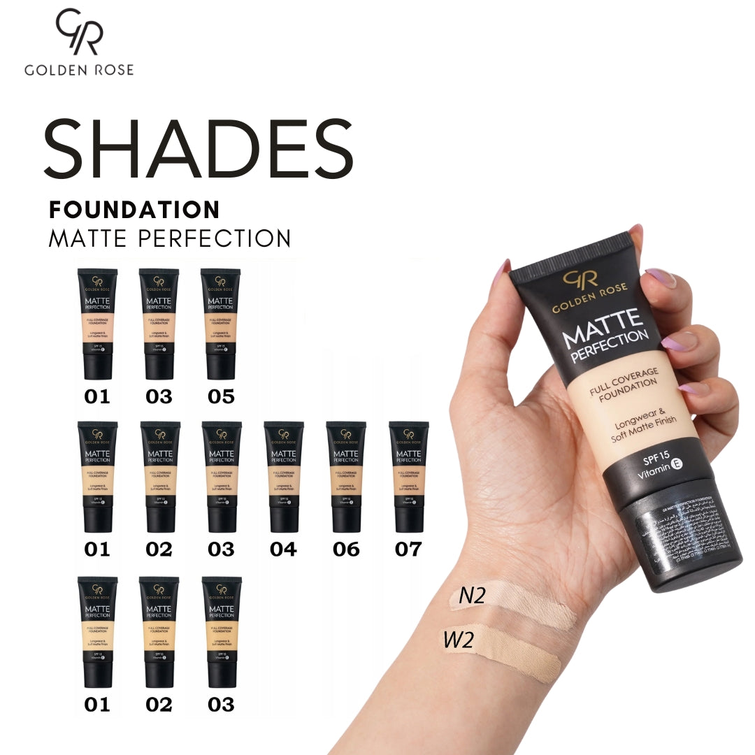 GOLDEN ROSE FOUNDATION MATTE PERFECTION