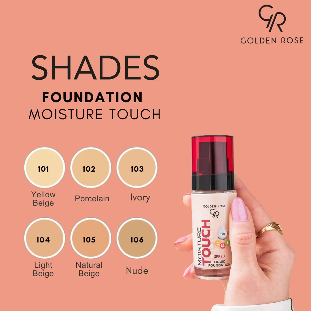 GOLDEN ROSE FOUNDATION MOISTURE TOUCH