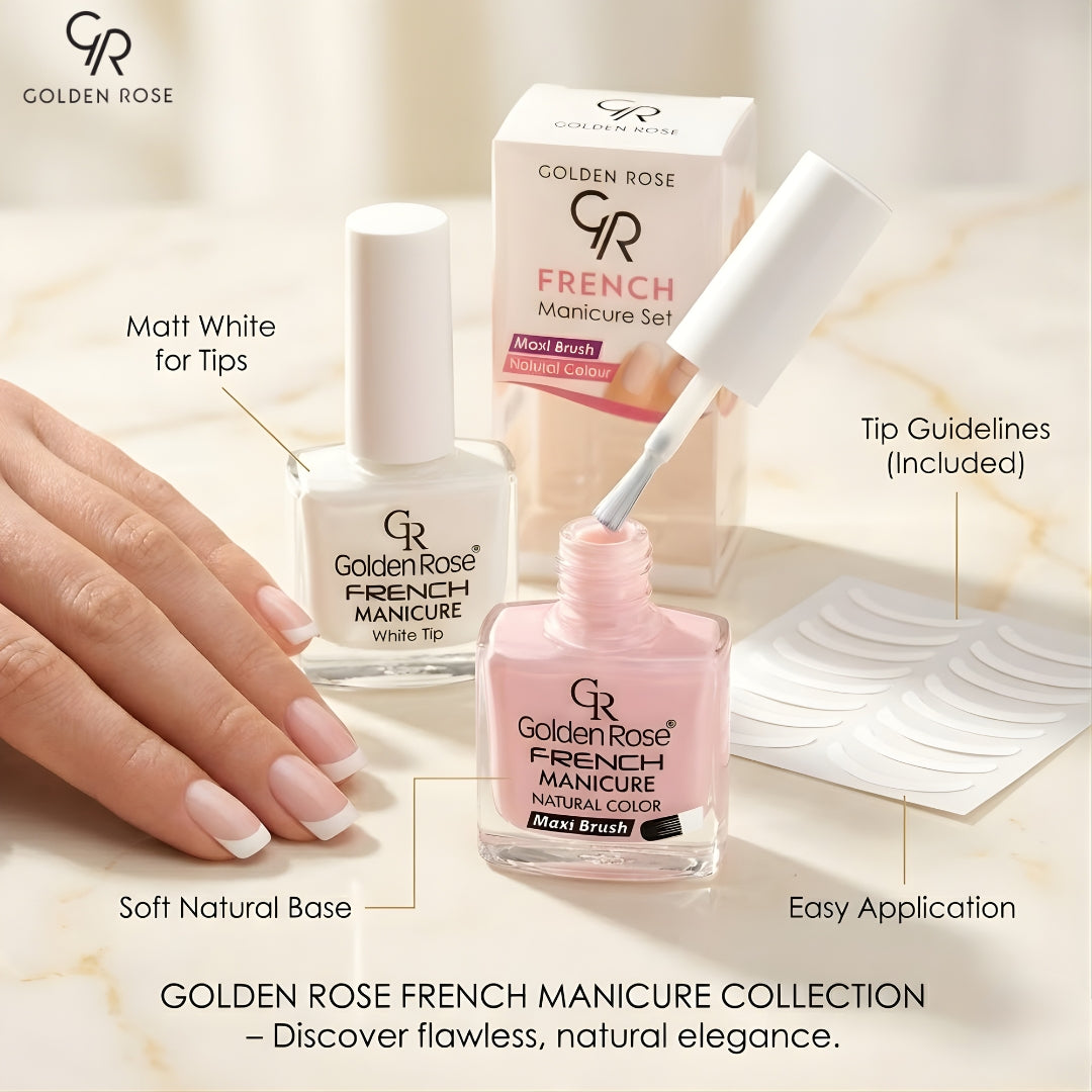 GOLDEN ROSE FRENCH MANICURE SET