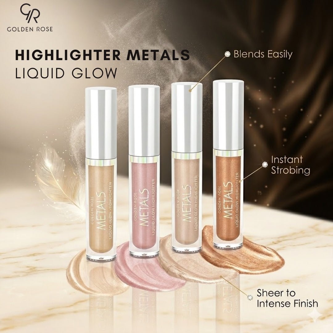 GOLDEN ROSE HIGHLIGHTER METALS LIQUID GLOW