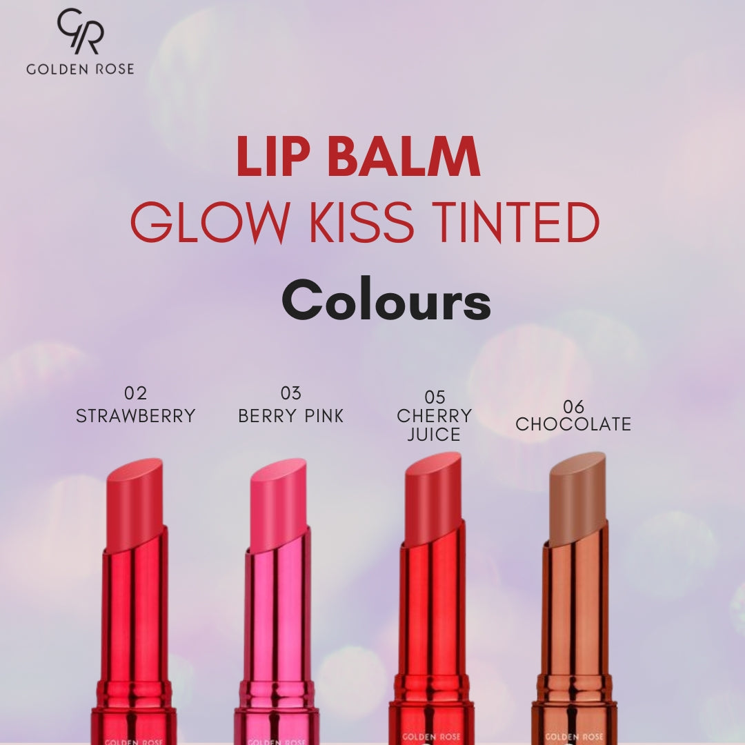 GOLDEN ROSE LIP BALM GLOW KISS TINTED