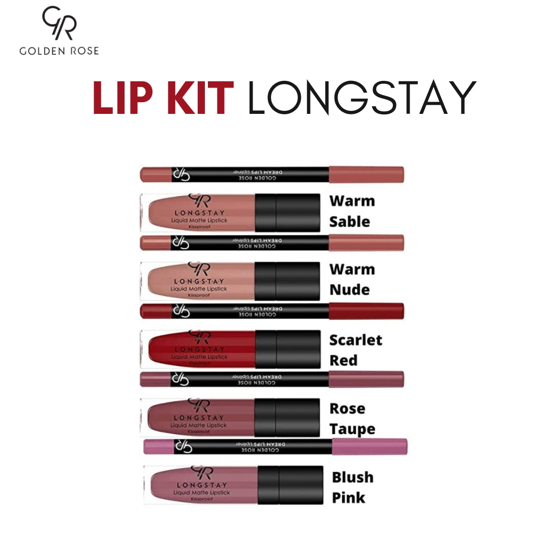 GOLDEN ROSE LIP KIT LONGSTAY