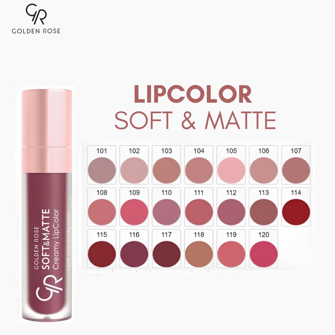 GOLDEN ROSE LIPCOLOR SOFT & MATTE