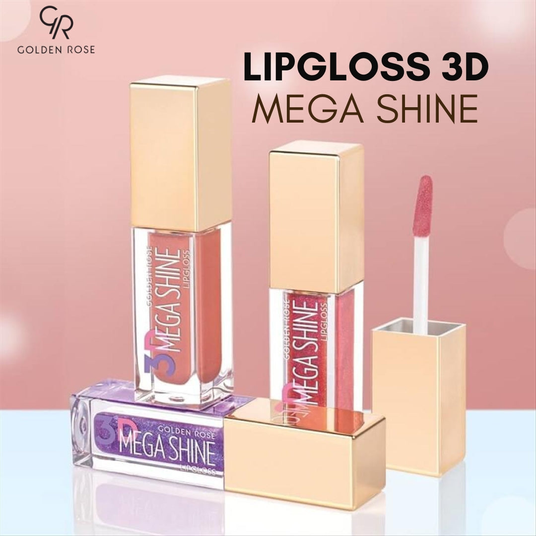 GOLDEN ROSE LIPGLOSS 3D MEGA SHINE