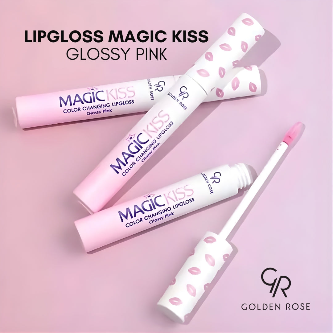 GOLDEN ROSE LIPGLOSS MAGIC KISS GLOSSY PINK