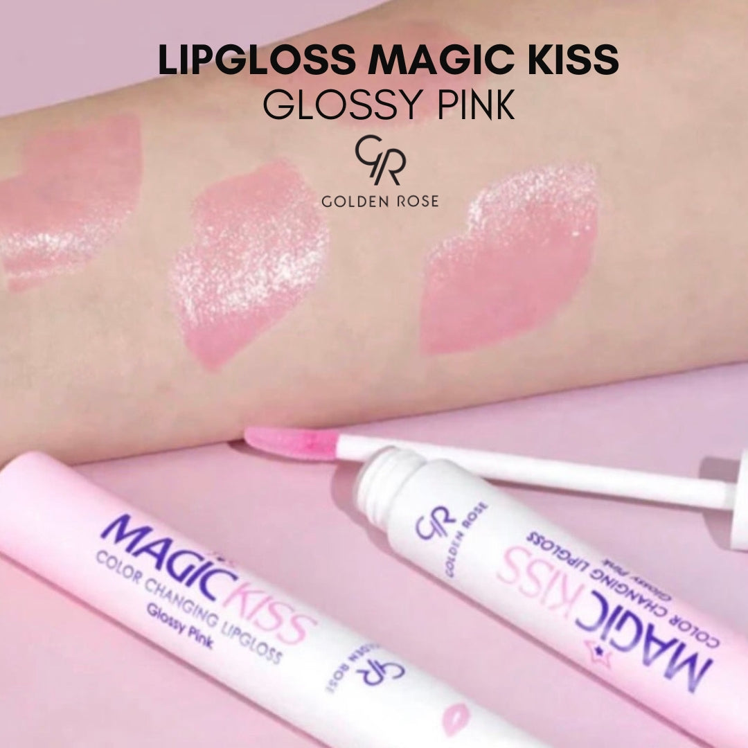 GOLDEN ROSE LIPGLOSS MAGIC KISS GLOSSY PINK