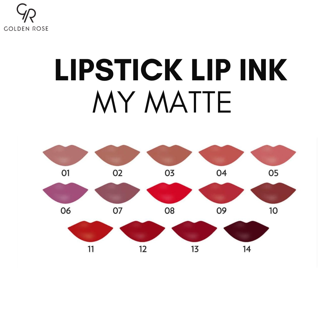 GOLDEN ROSE LIPSTICK LIP INK MY MATTE