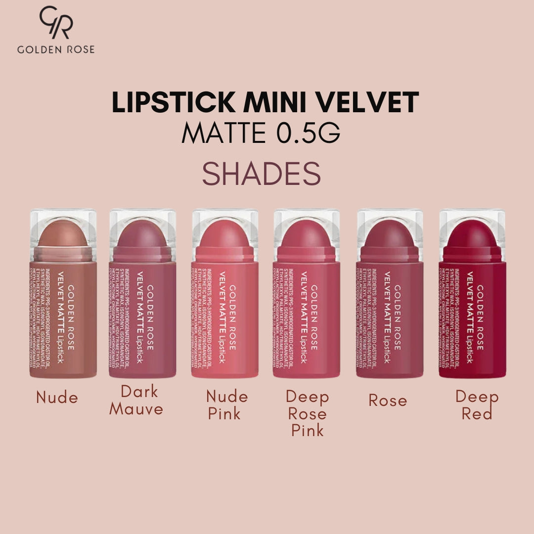 GOLDEN ROSE LIPSTICK VELVET MATTE 0.5GM