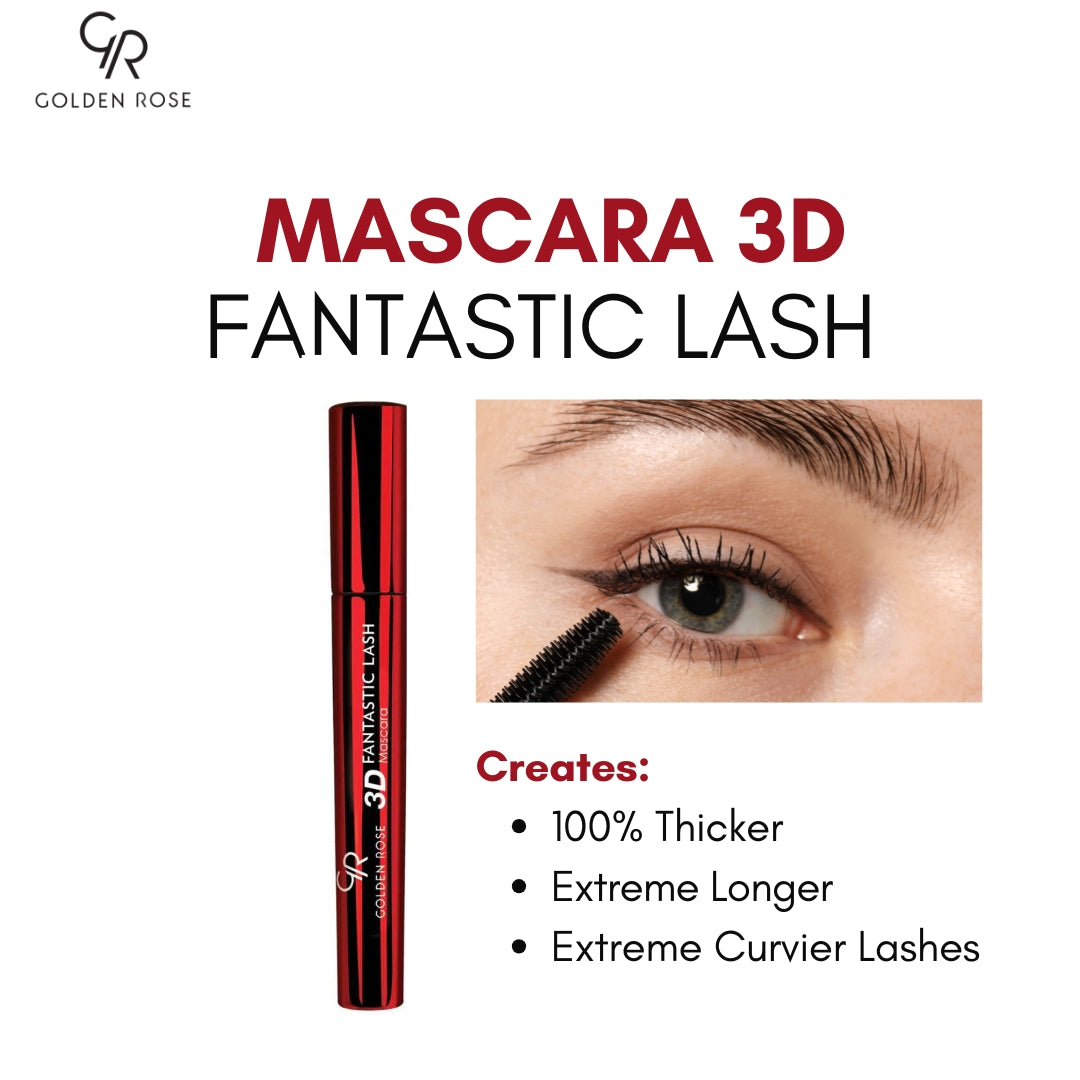 GOLDEN ROSE MASCARA 3D FANTASTIC LASH