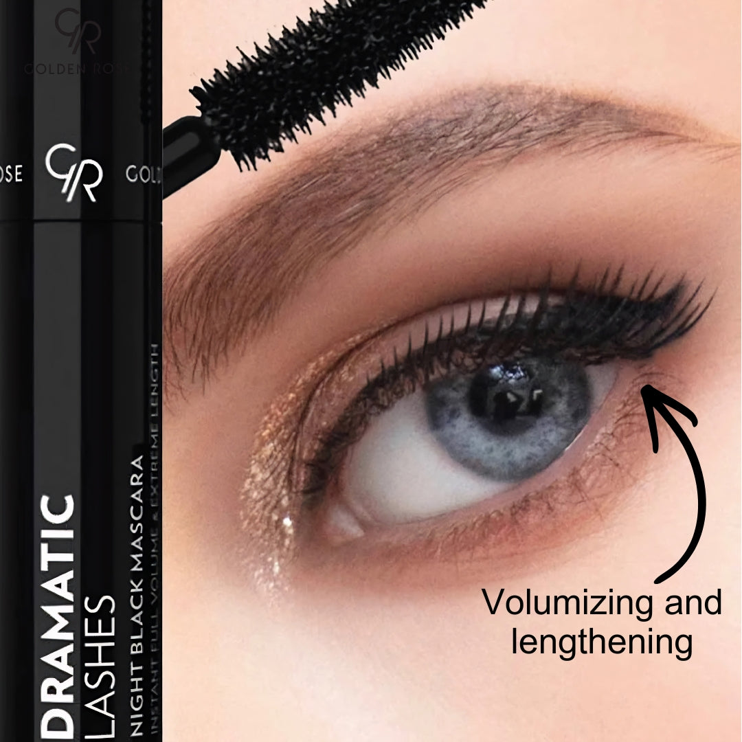GOLDEN ROSE MASCARA DRAMATIC LASHES NIGHT BLACK