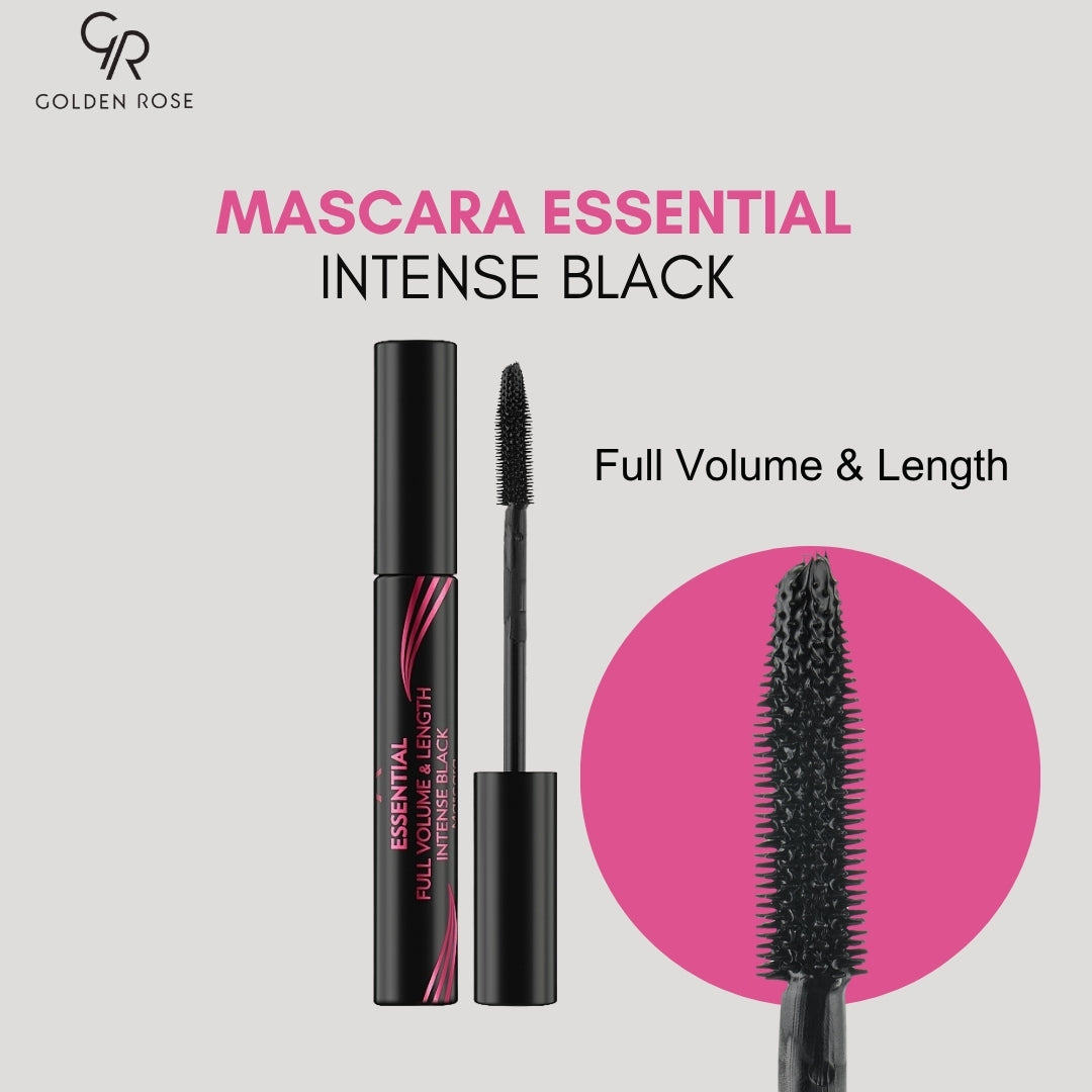GOLDEN ROSE MASCARA ESSENTIAL INTENSE BLACK