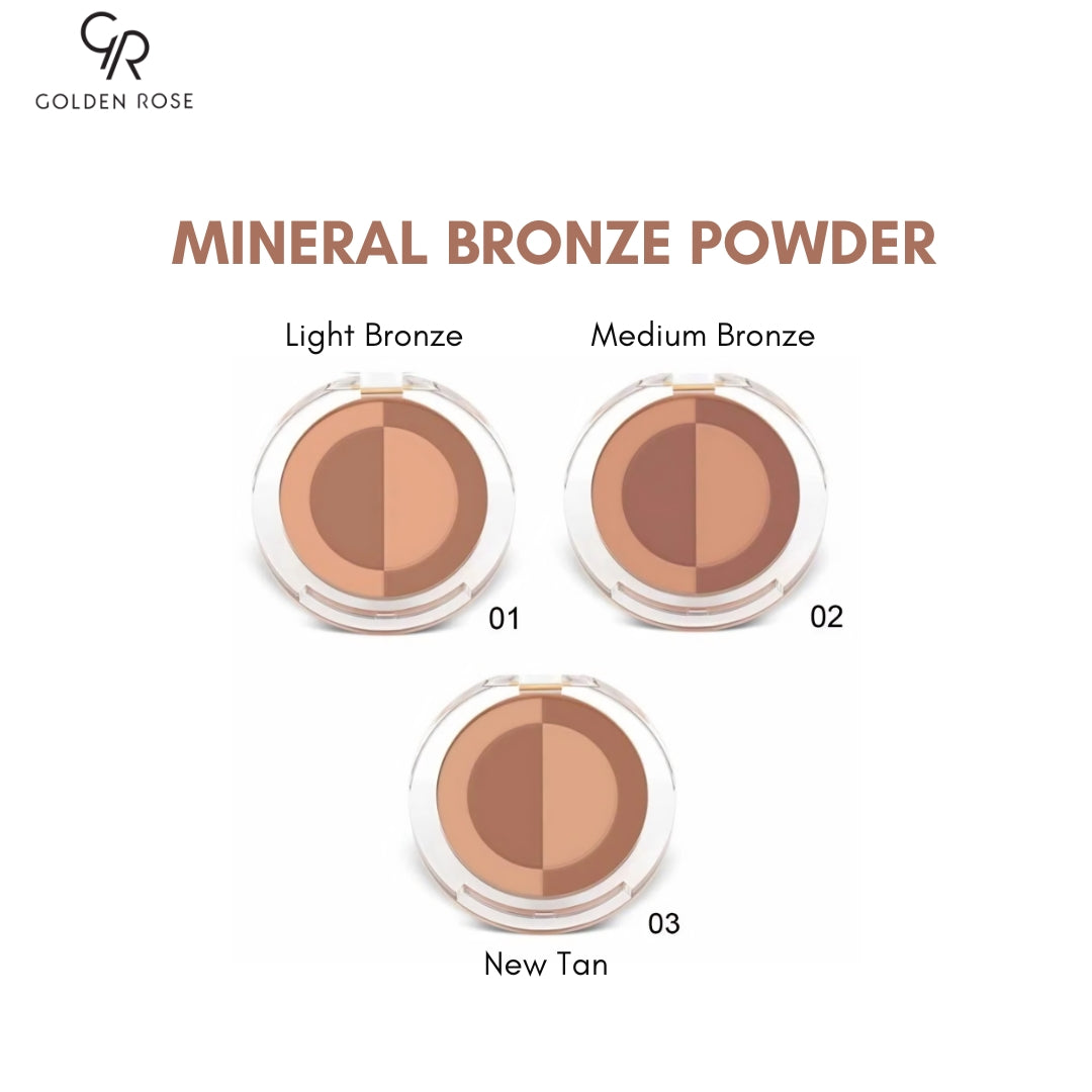 GOLDEN ROSE MINERAL BRONZE POWDER