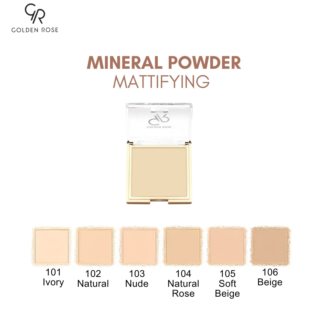 GOLDEN ROSE MINERAL POWDER MATTIFYING